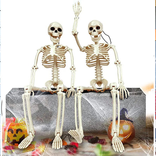 1 pezzo di scheletro umanoide modellabile per Halloween, oggetti decorativi per la casa stregata, decorazione per balcone, festa, forniture fai da te